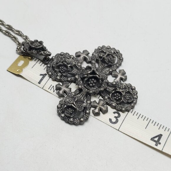 Vintage Stanhome Stanley Home Products Antiqued Rosettes Pendant No. 3828 - Picture 4 of 7